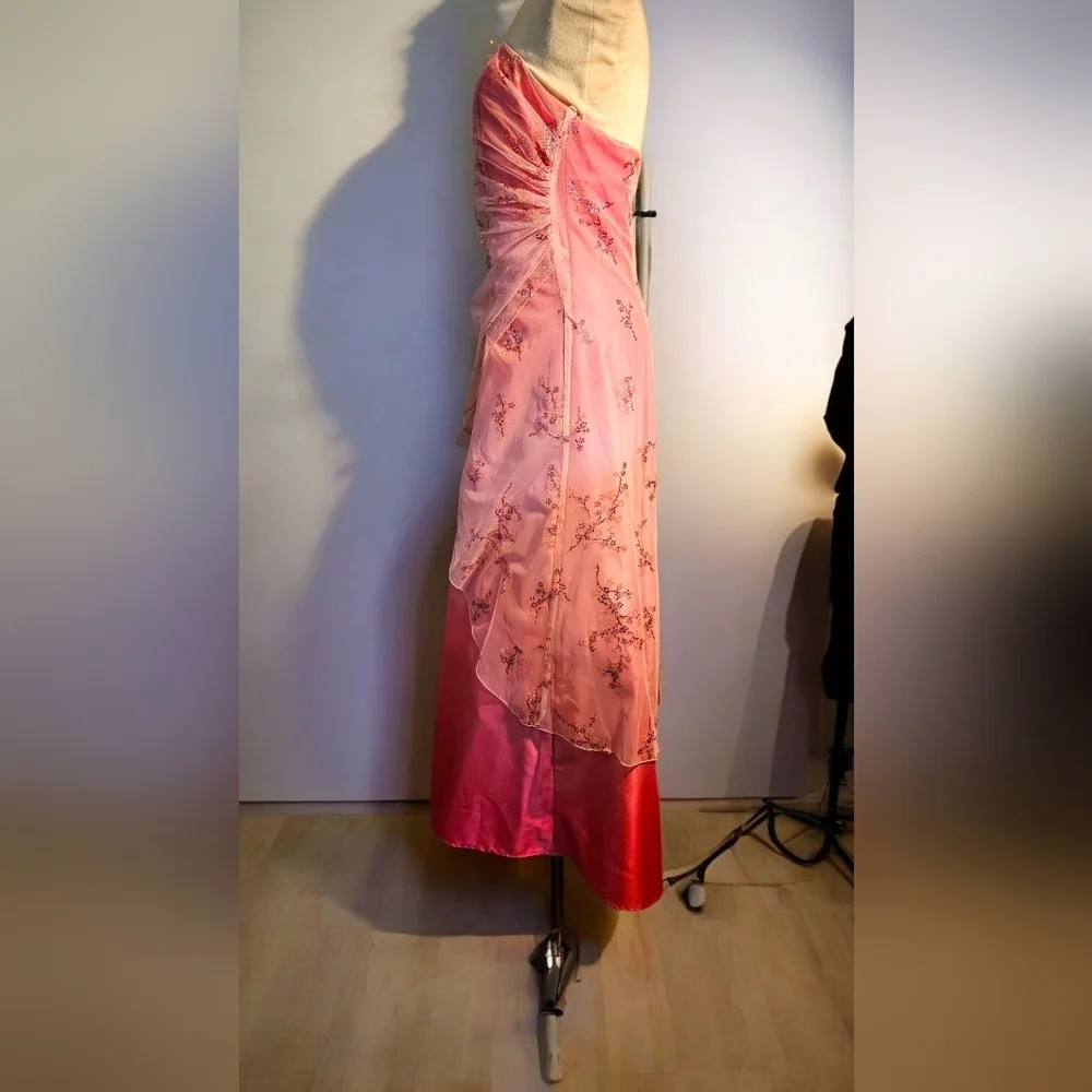 Jump Women's Pink Strapless Maxi Dress - Picture 3 of 8